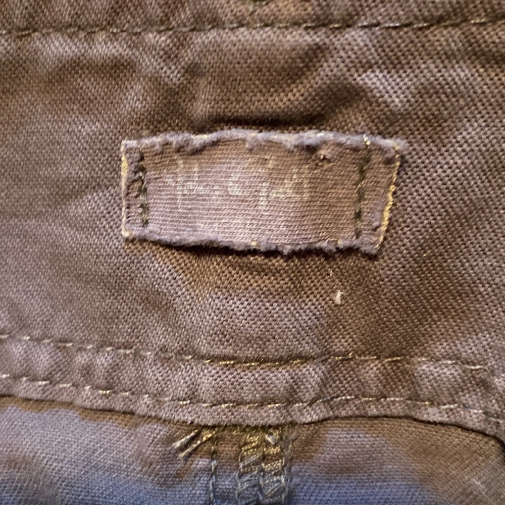 Brownish grey denim mini skirt